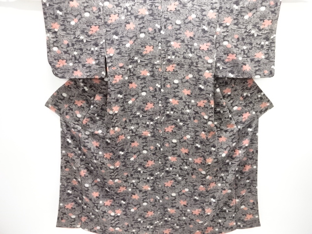 JAPANESE KIMONO / KOMON / STREAM WATER & PLANT 